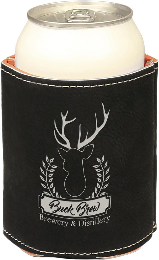 Black/Silver Leatherette Beverage Holder