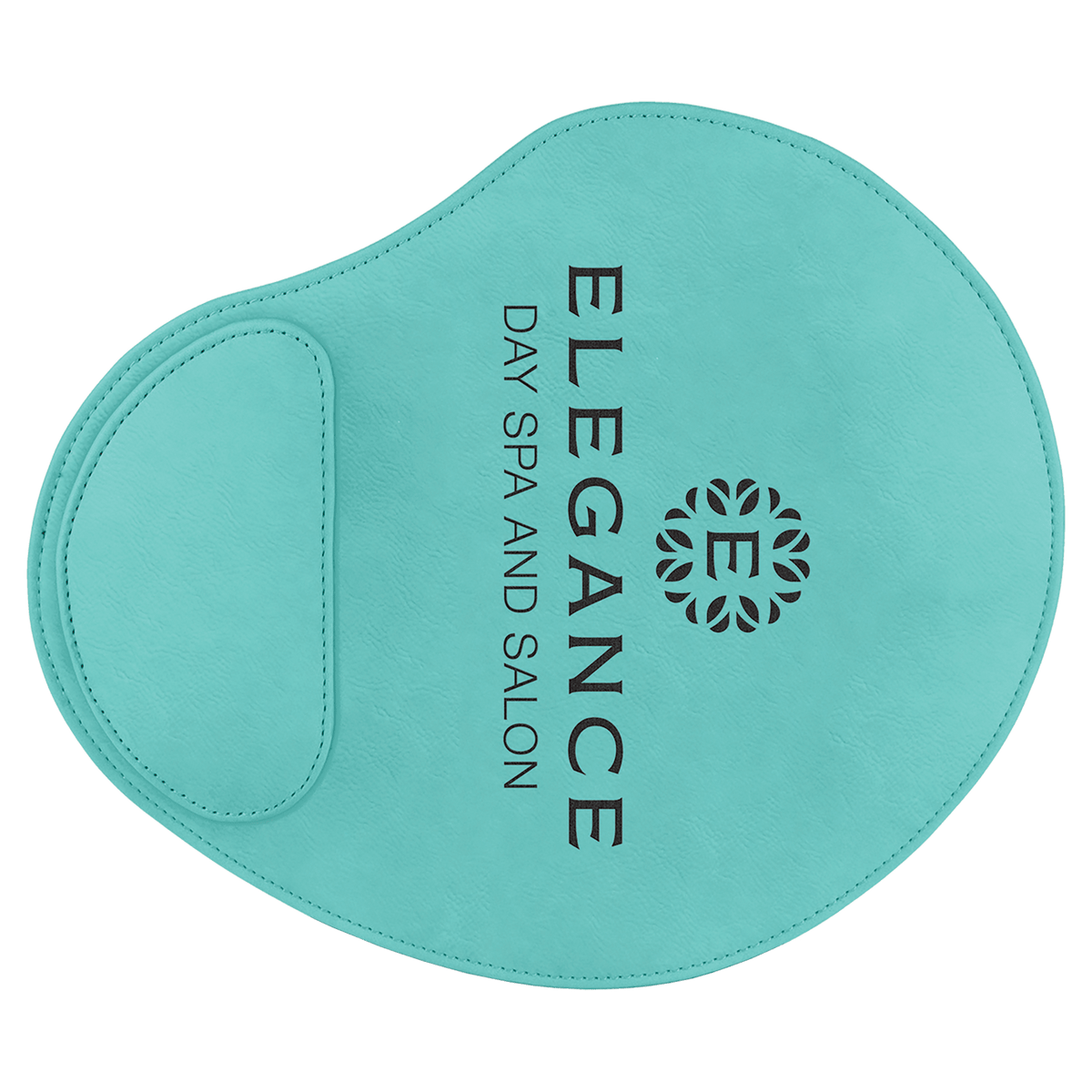 Teal Laserable Leatherette Mouse Pad