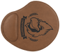 Dark Brown Laserable Leatherette Mouse Pad