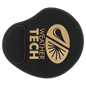 Black/Gold Laserable Leatherette Mouse Pad