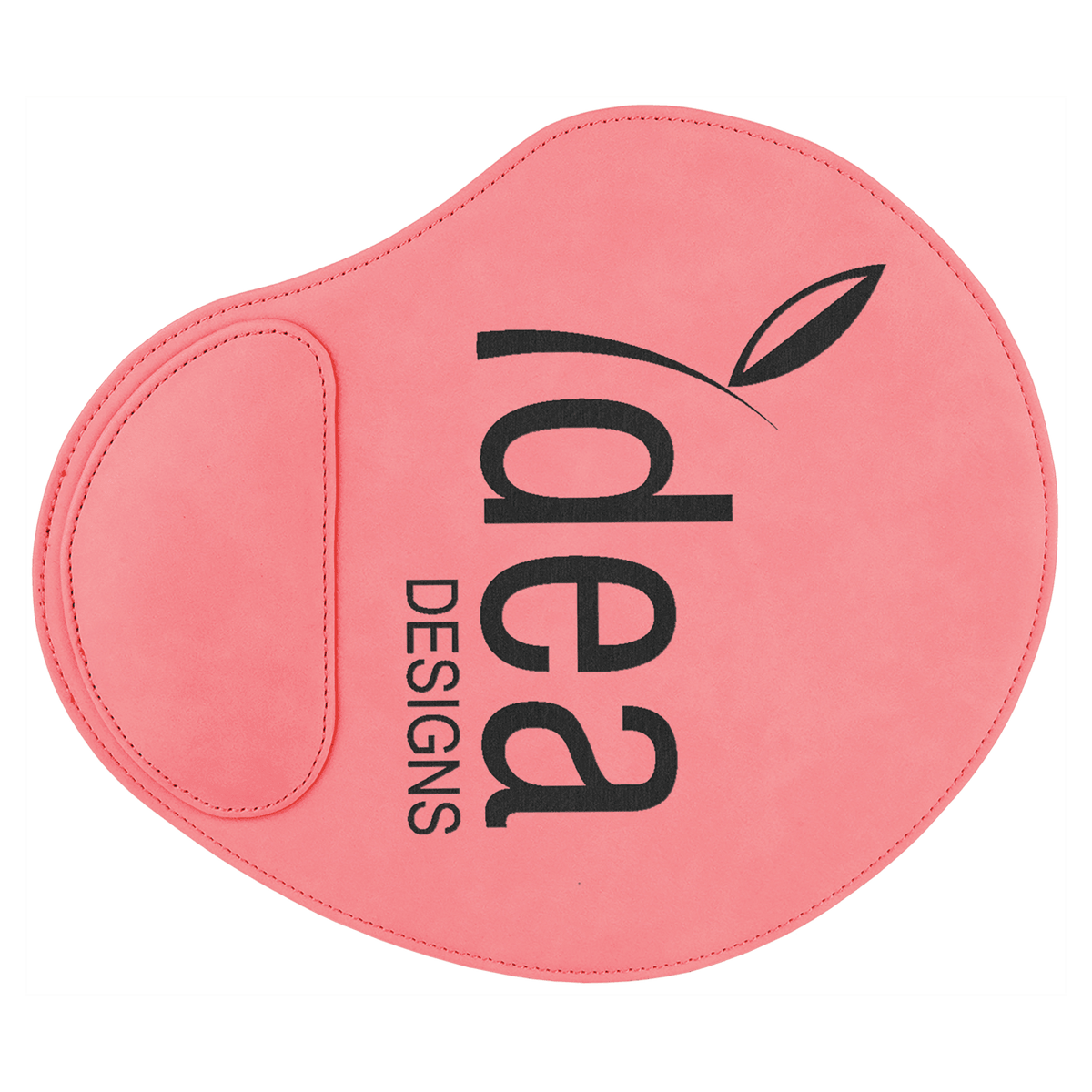 Pink Laserable Leatherette Mouse Pad