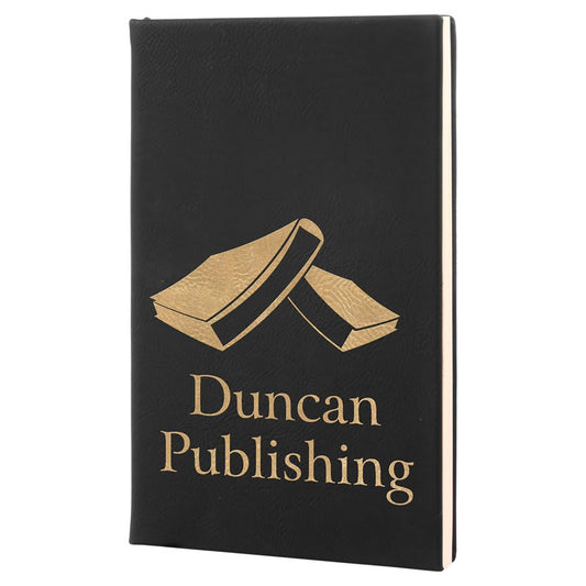 Black/Gold Leatherette Journal