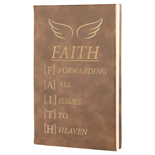 Rustic/Gold Leatherette Journal