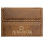 Rustic/Gold Leatherette Hard Business Card Holder