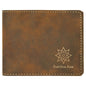 Rustic/Gold Leatherette Bifold Wallet