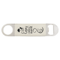 White Leatherette Bottle Opener