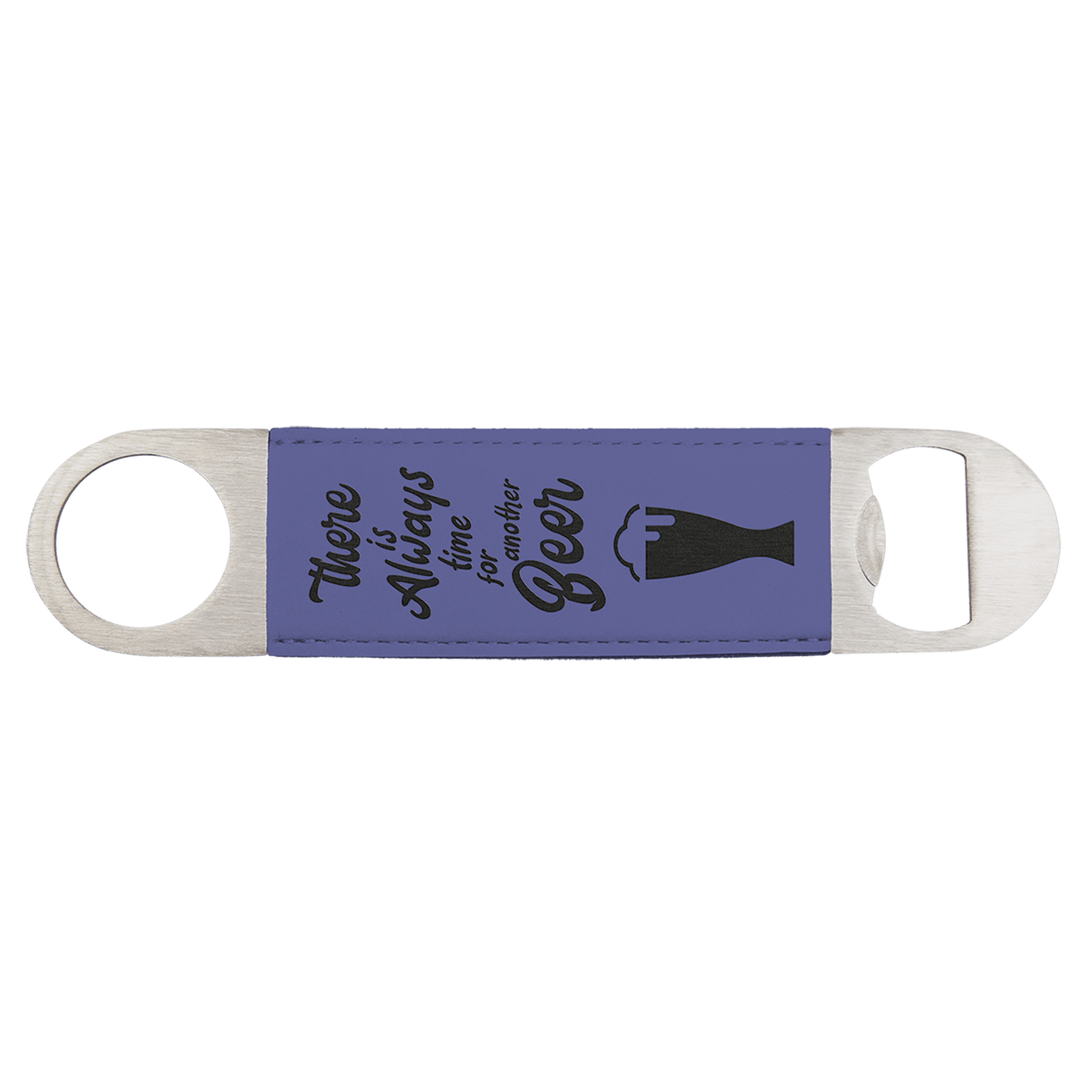Purple Leatherette Bottle Opener