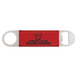 Red Laserable Leatherette Bottle Opener