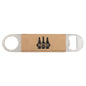 Light Brown Leatherette Bottle Opener