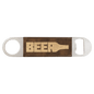 Rustic/Gold Leatherette Bottle Opener