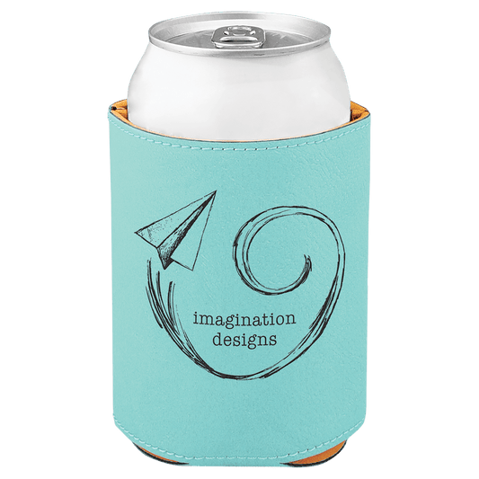 Teal Leatherette Beverage Holder