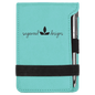 Teal Leatherette Mini Notepad & Pen Set