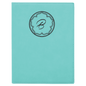 Teal Small Leatherette Portfolio with Notepad