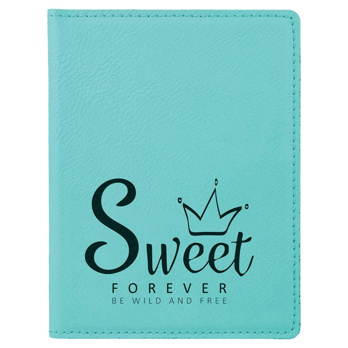 Teal Leatherette Passport Holder