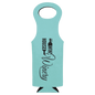 Teal Leatherette Wine Bag
