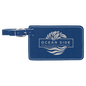 Blue/Silver Leatherette Luggage Tag