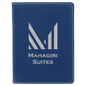 Blue/Silver Leatherette Passport Holder
