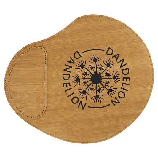 Bamboo Laserable Leatherette Mouse Pad