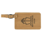 Bamboo Leatherette Luggage Tag