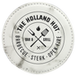 White Marble Round Leatherette Coaster