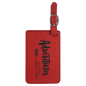 Red Laserable Leatherette Luggage Tag