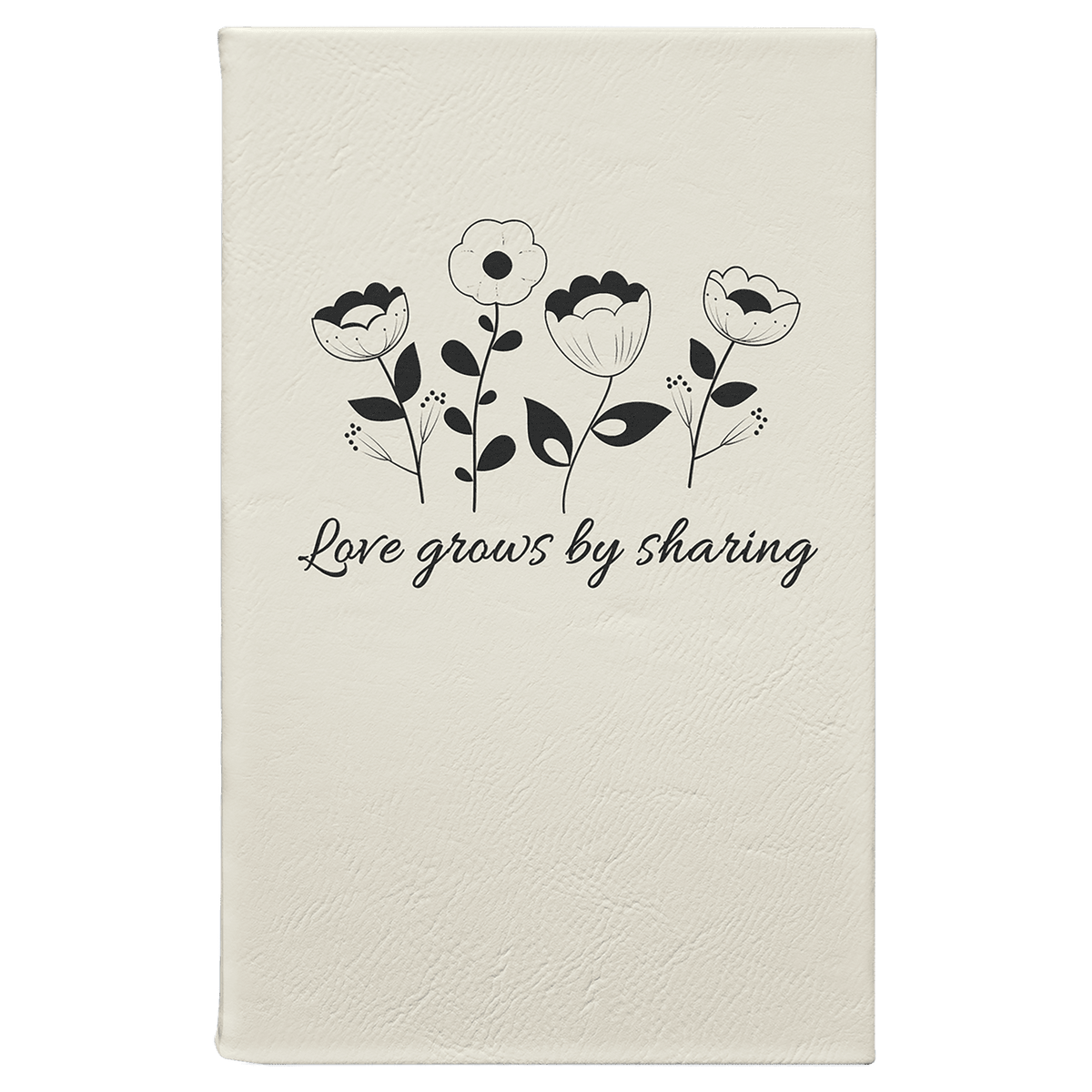 White Leatherette Journal