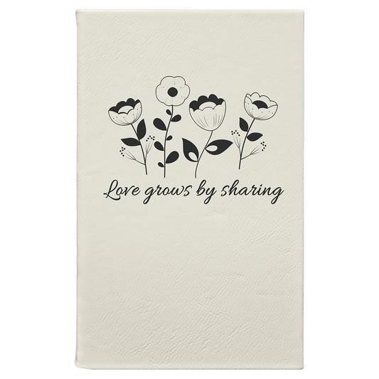 White Leatherette Journal