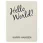 White Leatherette Passport Holder
