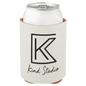 White Leatherette Beverage Holder