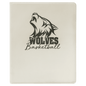 White Leatherette Portfolio with Notepad