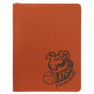 Basketball Leatherette Portfolio with Zipper and Notepad