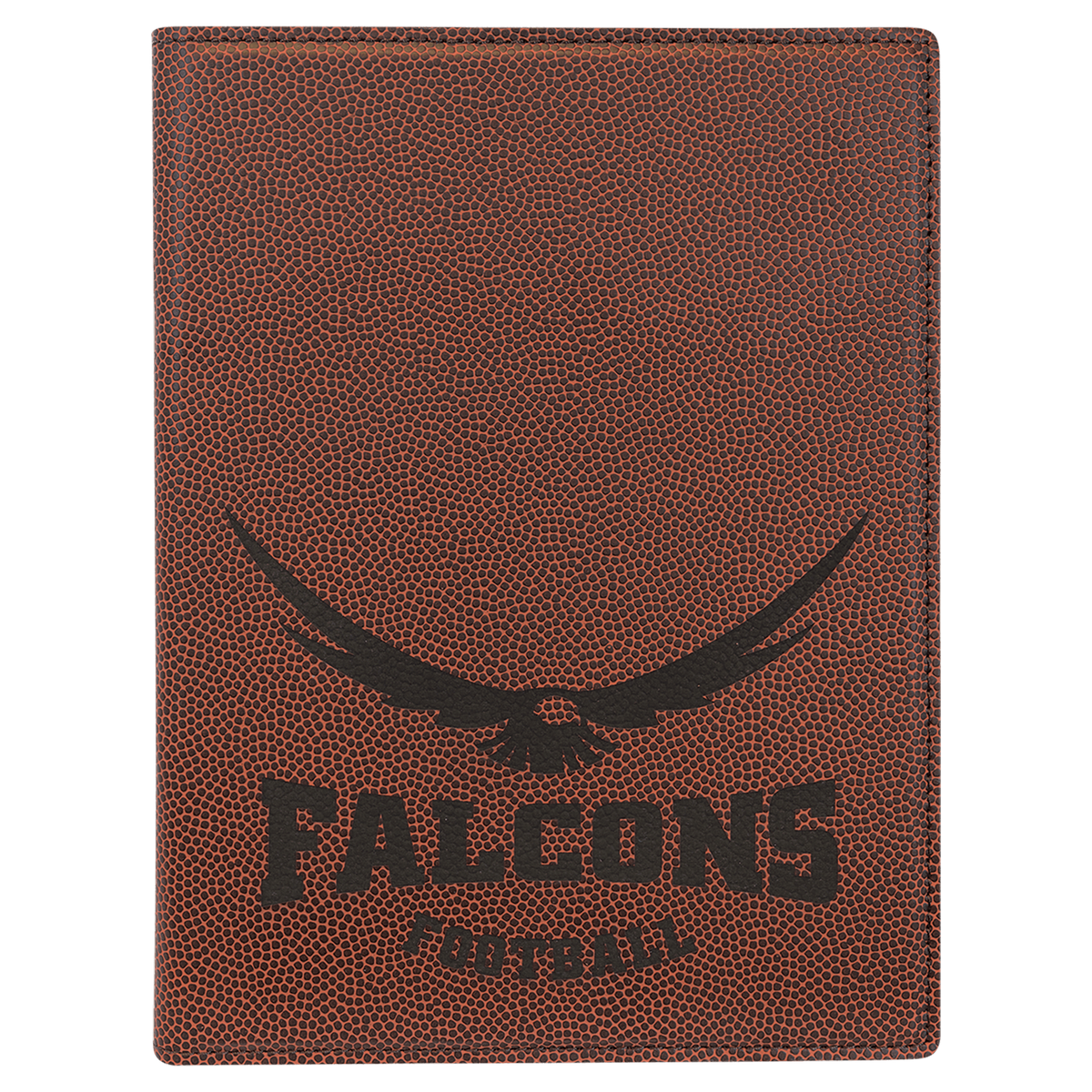 Football Small Leatherette Portfolio with Notepad