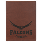 Football Small Leatherette Portfolio with Notepad