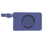 Purple Leatherette Luggage Tag