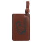 Football Leatherette Luggage Tag