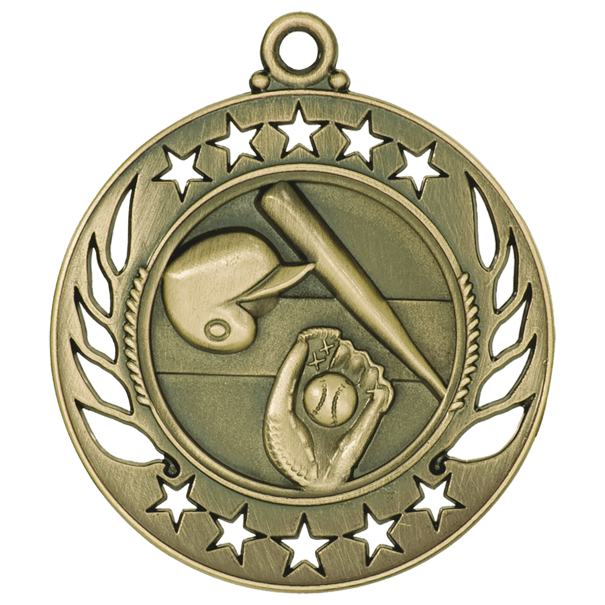 Baseball/Softball Galaxy Medal-Gold