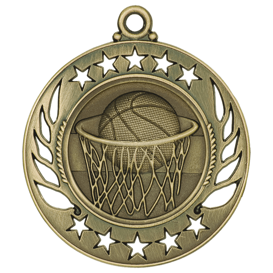 Basketball Galaxy Medal-Gold