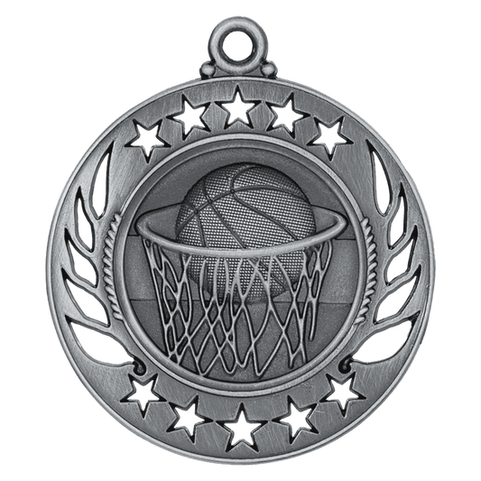 Basketball Galaxy Medal-Silver