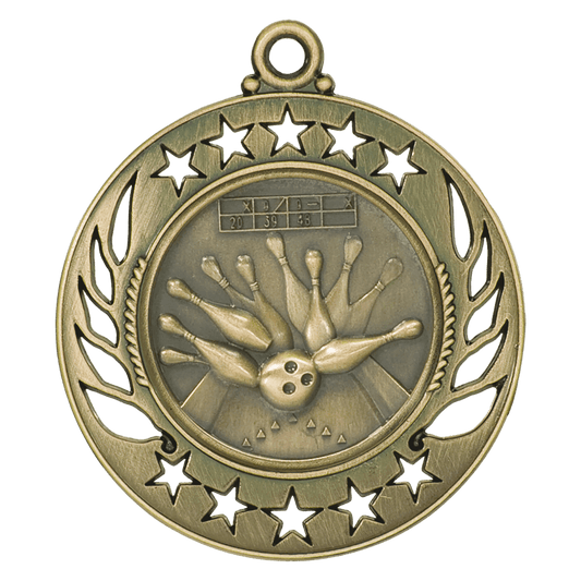 Bowling Galaxy Medal-Gold