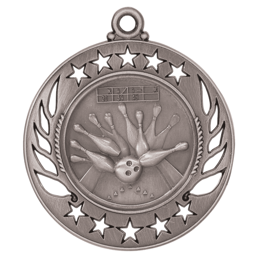 Bowling Galaxy Medal-Silver