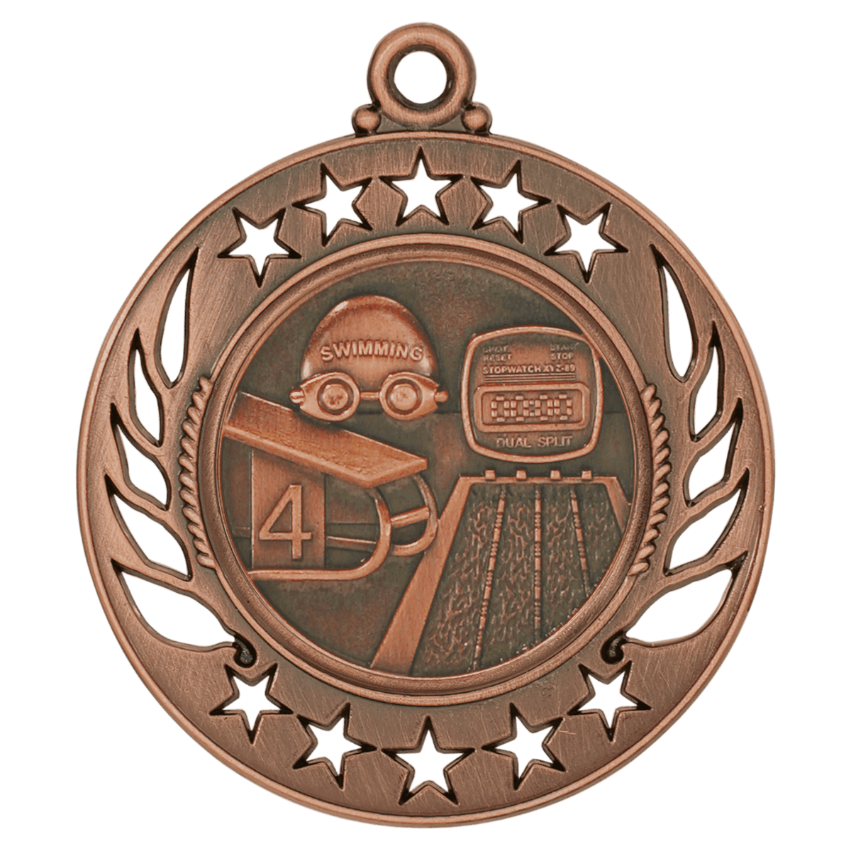 Swimming Galaxy Medal-Bronze