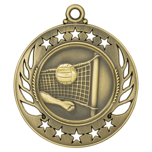 Volleyball Galaxy Medal-Gold