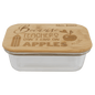 Rectangle Glass Container with Bamboo Lid