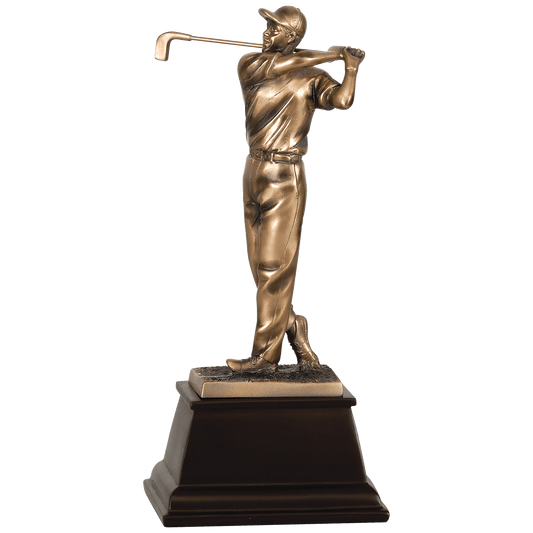Male Bronze Golf Resin-9 3/4"