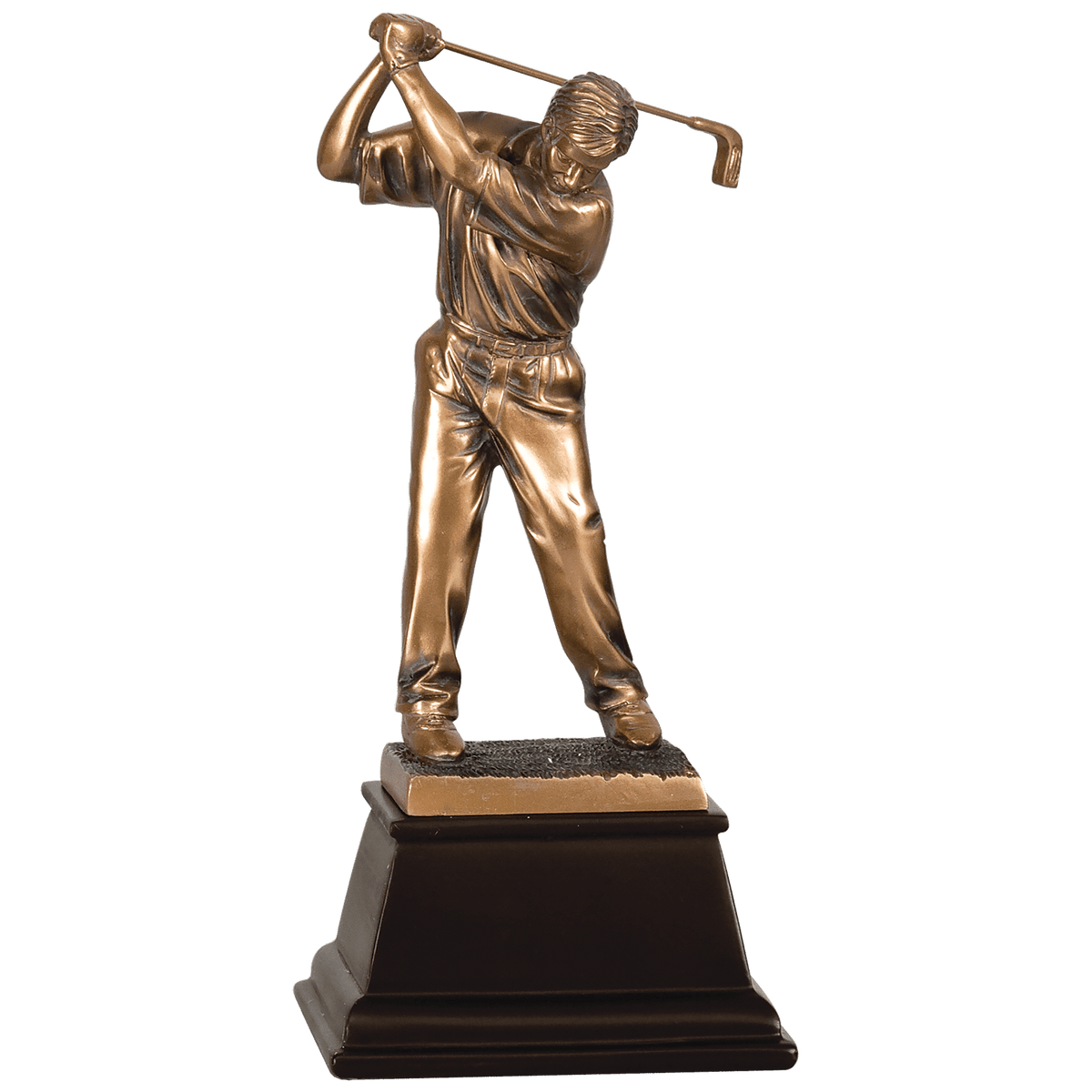 Male Bronze Golf Resin-9 1/2"