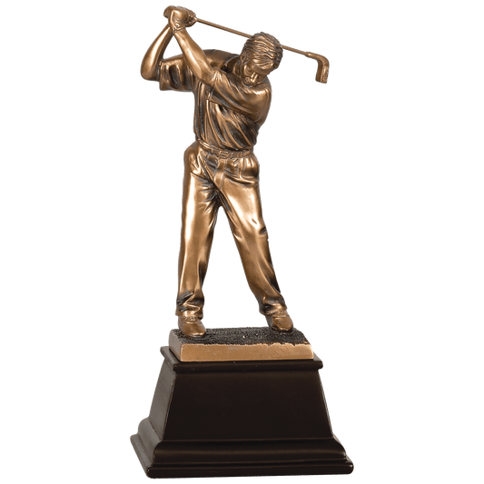 Male Bronze Golf Resin-9 1/2"