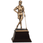 Female Bronze Golf Resin-9"