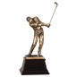 Male Bronze Golf Resin-15"