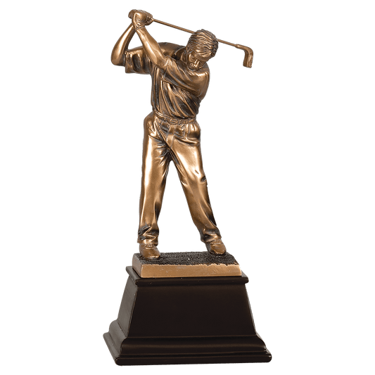 Male Bronze Golf Resin-13 1/4"