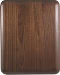 6" x 8" Genuine Walnut Eliptical Edge Round Corner Plaque